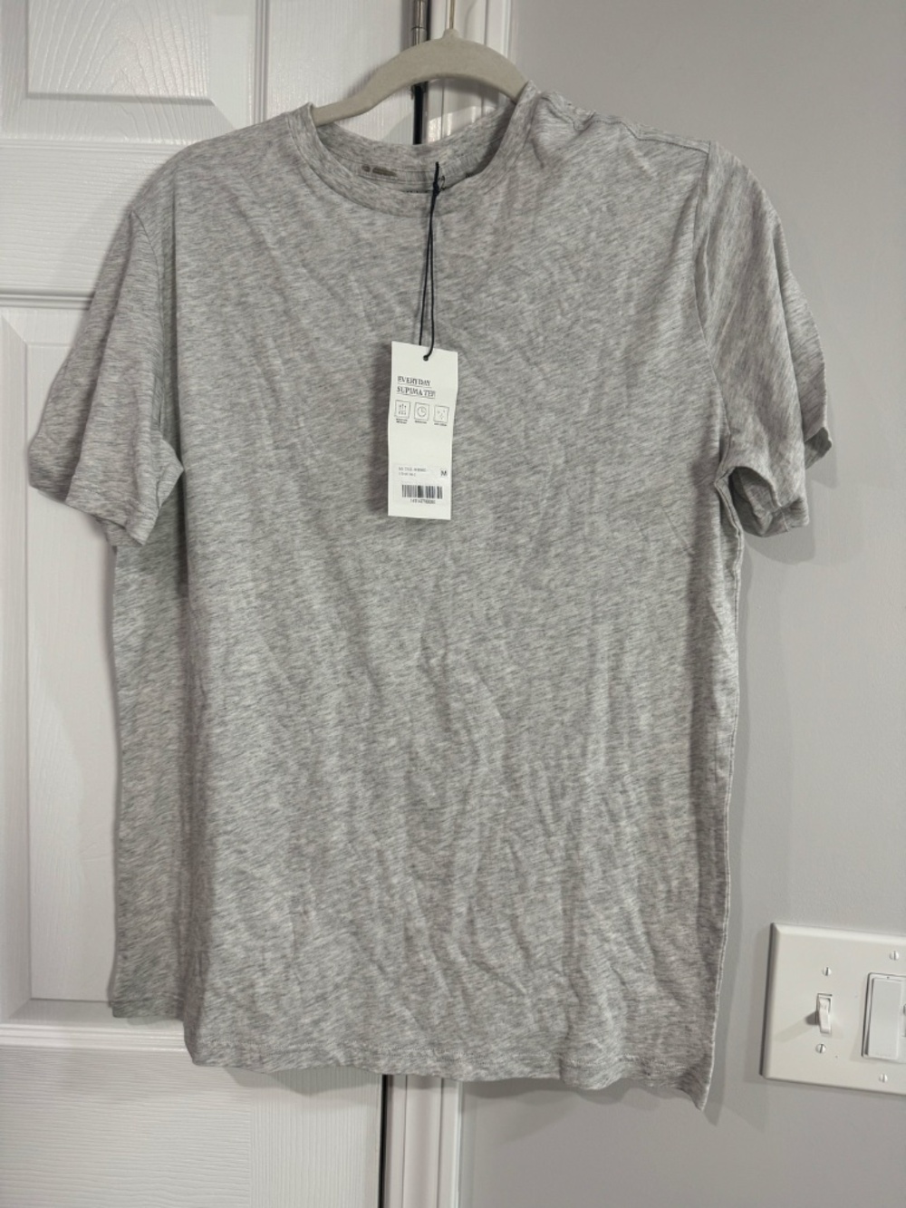 Hill City Everyday Supima Tee // Light Heather Grey